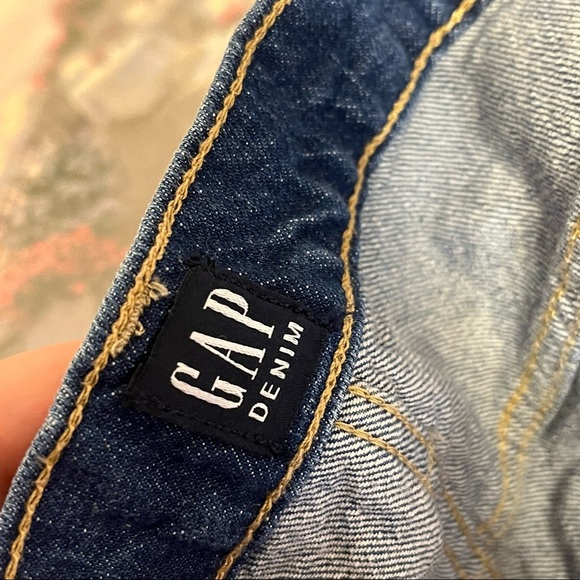 ➕ Gap Denim Ankle Flare Raw Hem Dark Wash Jeans Womens Plus Size 18 - Picture 11 of 12